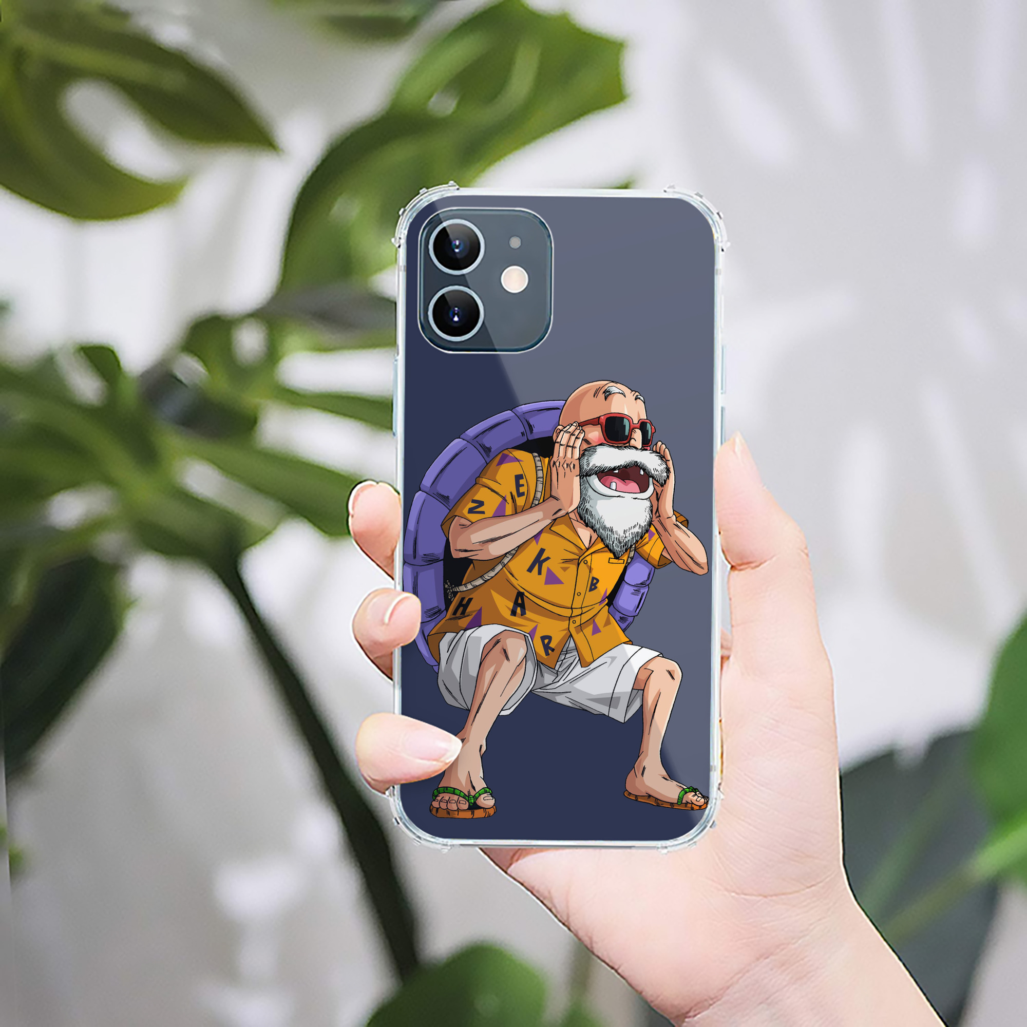 （画像用） ドラゴンボール 亀仙人（かめせんにん） DRAGON BALL Master Roshi Kame Sennin 【iPhone 12シリーズ対応】透明スマホケース（クリアソフトケース）